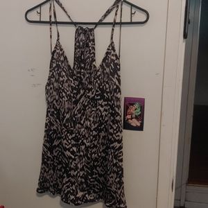 lovestitch leopard print cowl neck cami
